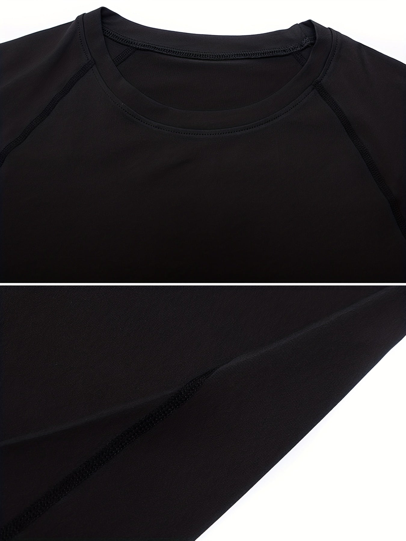 2pcs Men's Quick Dry Compression Shirt for Outdoor Gym Running