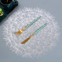 1PC Hollow Table Mat PVC Kitchen Dining Pad Anti scalding Heat Insulation