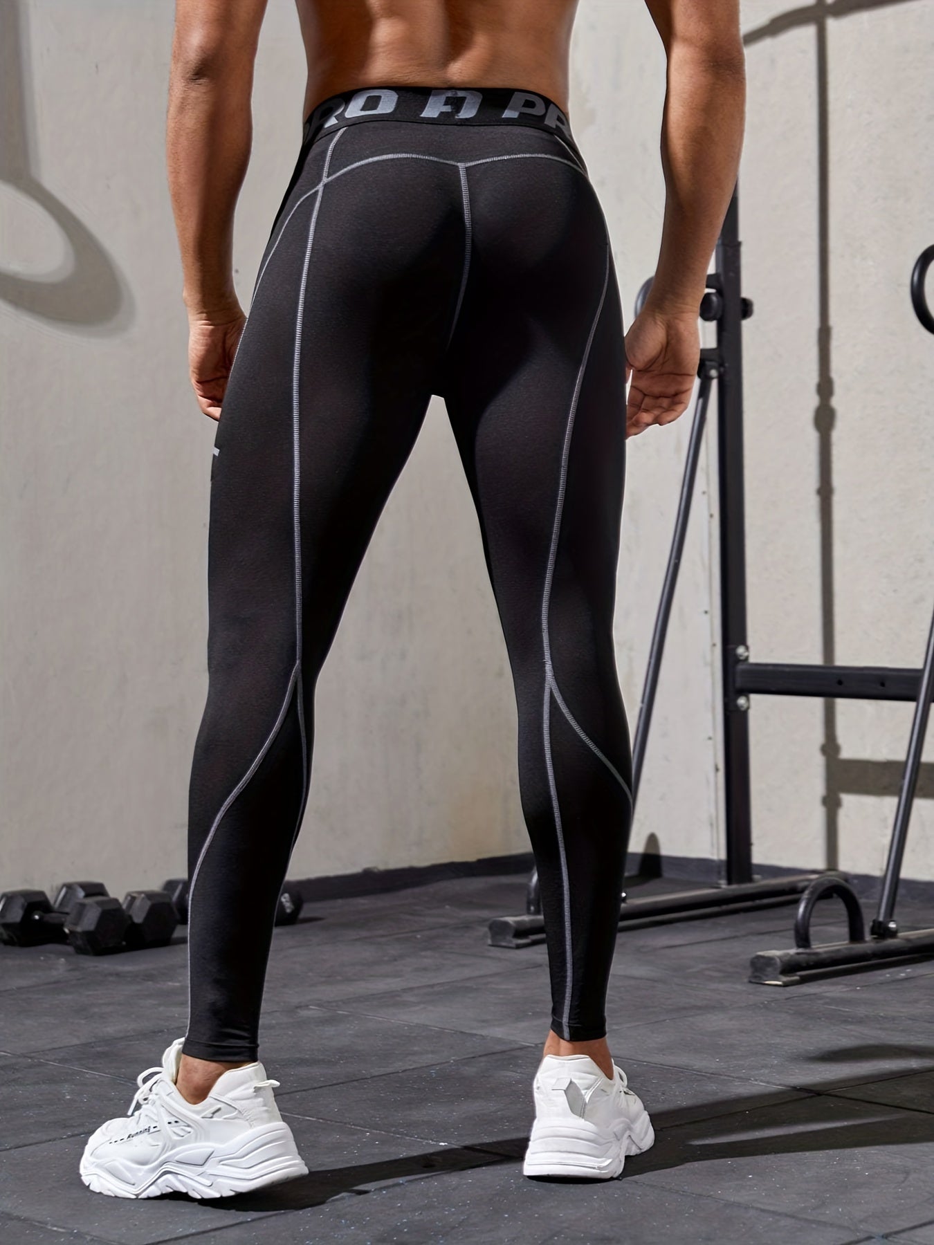 Men's Quick Dry Compression Leggings for Gym Fitness