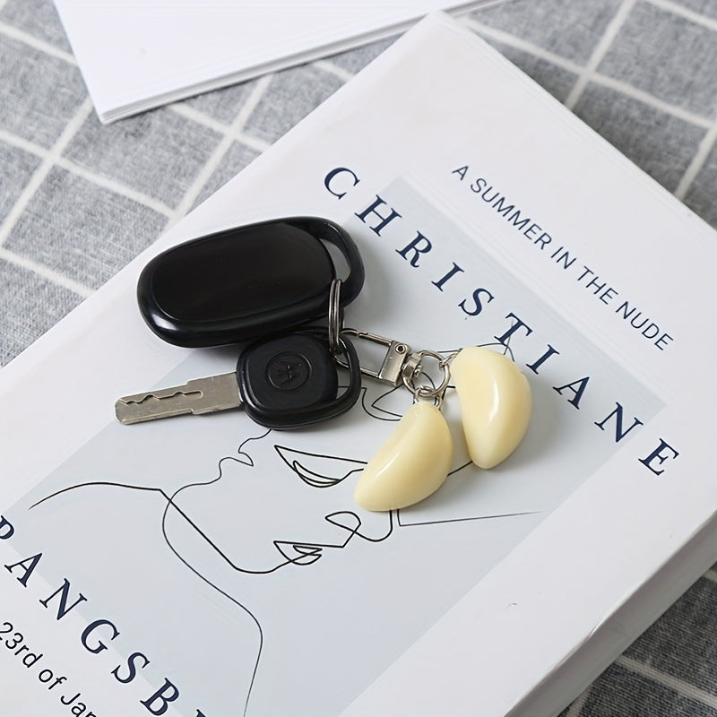 Garlic Pendant Keychain for Car Keys Backpacks Wallets