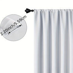 2pcs Romantic Flower Curtain Rod Pocket Window Curtains