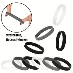 9-pc Durable Silicone Bracelet for Sports Fans - Stylish, Comfortable Wristband
