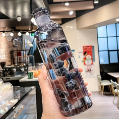 500ml Leakproof Water Bottle with Time Mark