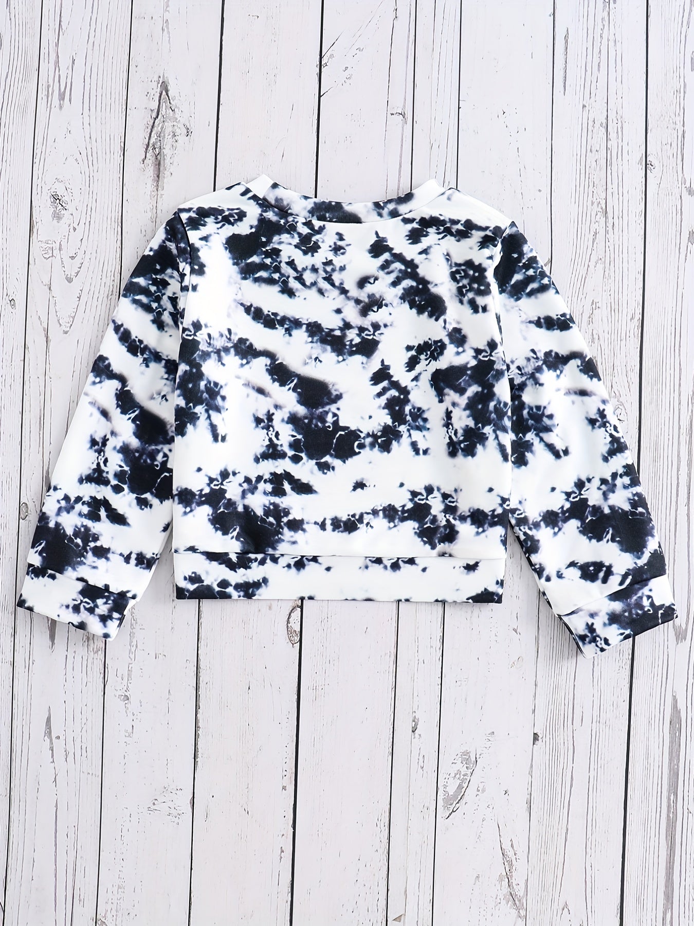 Tie Dye Portrait Long Sleeve Sweatshirt