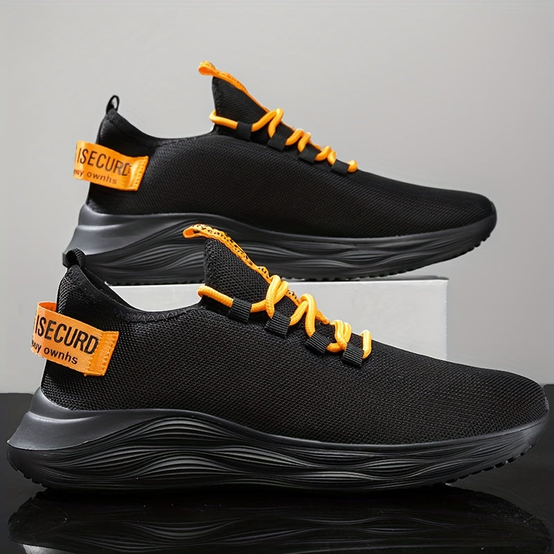 Soft Thick Sole Shock Absorption Mesh Breathable Flying Woven Shoes