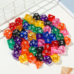 7 Piece Sided Dice Set for Party Fun