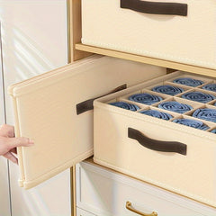 Foldable Underwear Drawer Storage Box - Space Saving Organizer