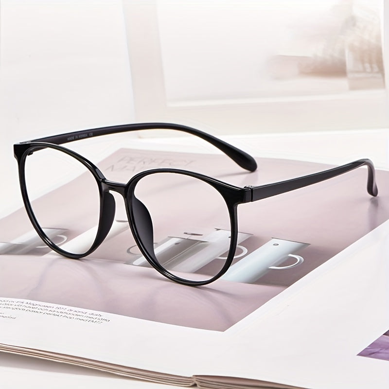 Round Anti-Fatigue Reading Glasses Light Blocking Computer Presbyopic