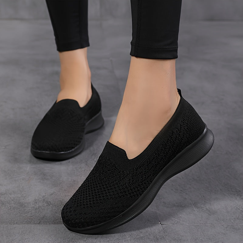 Women's Casual Mesh Breathable Walking Shoes Lightweight Sport Flat Shoes