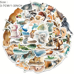 50pcs Animal Series Stickers for Guitar Skateboard Phone Laptop DIY Stickers