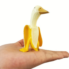 Banana Duck Statue Resin Decoration for Home Garden Office Outdoor