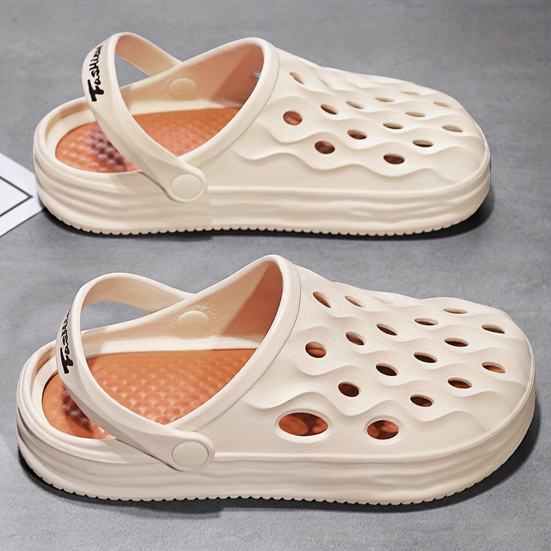 Women's Platform Garden Clogs Lightweight Solid Closed Toe Sandals