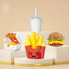 261pc Snack Building Blocks Set French Fries Soft Drink & Burger