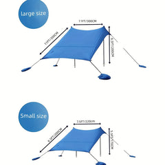 Beach Sun Shade Canopy Tent UPF 50 UV Protection Tent Sun Shelter