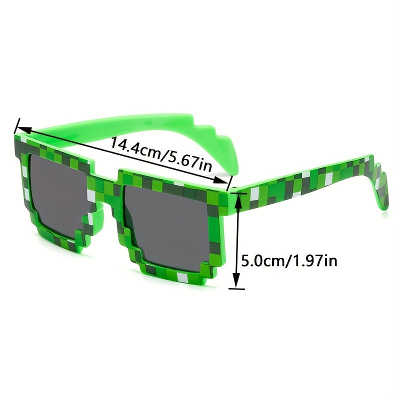 Y2K Mosaic Square Sunglasses UV400