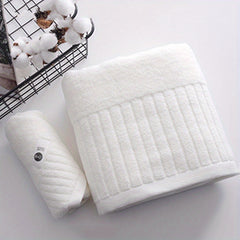 Soft Solid Bath Towel Water Absorbent 27x55in