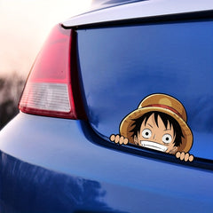 2pcs Cartoon Car Stickers Anime Laptop Window Decoration