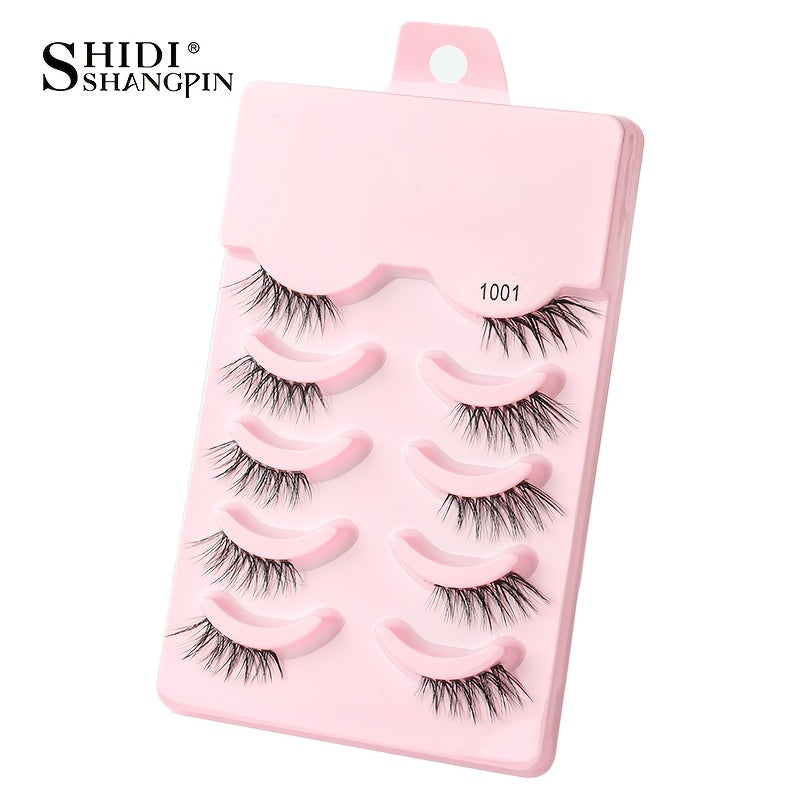 5 Pairs Half False Eyelash Natural Fluffy Cat Eyes Makeup Tool