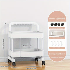 Small Cart Storage Rack for Bedroom Living Room