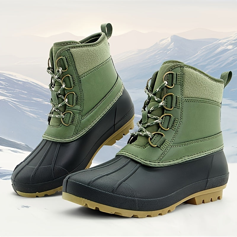 Women's Waterproof Winter Duck Boots Warm Mid Calf Anti-slip Boots
