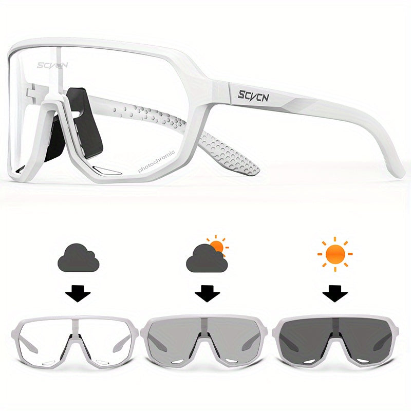 SCVCN Photochromic Lens Cycling Glasses Mountain Running Eyewear