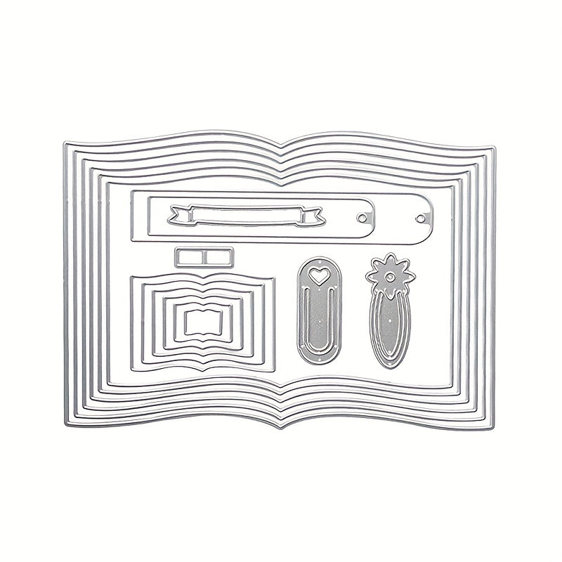 Metal Book Cutting Dies for Scrapbooking and DIY Craft
