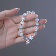 Opal Crystal Butterfly Bracelet Grey Moonlight Fairy Student Gift