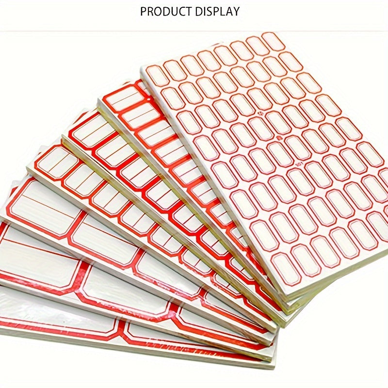 10pcs Blank Self-adhesive Labels for Shopping Mall Classification