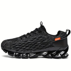 Men's Fish Scale Lace-up Blade Sneakers Outdoor Non-slip Shoes