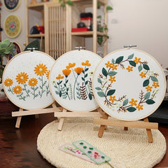DIY Beauty 3D Floral Embroidery Kit for Beginners