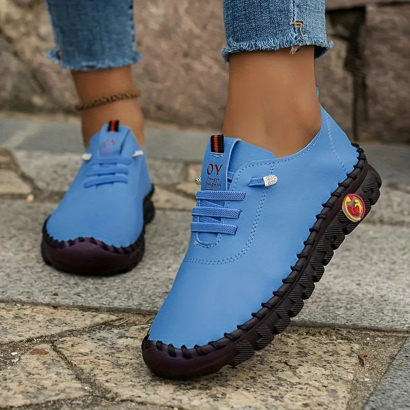 Women's Lightweight Lace up Running Shoes Non slip Sporty Outdoor Sneakers