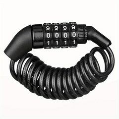 Helmet Lock Chain 4 Digit Password Combination Bike Motorcycle Anti theft Cable