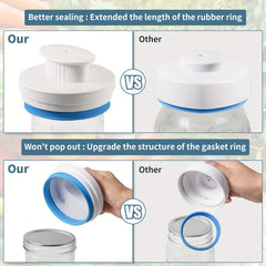 Food Saver Vacuum Sealer Jar Sealer Kit for Canning, Regular & Wide Mouth Jars