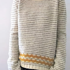 Casual Striped Sweater Women's Long Sleeve Pullover Jumper
