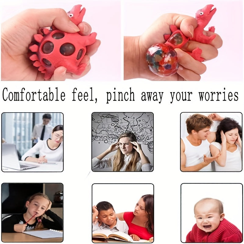 Dinosaur Stress Balls Sensory Relief Fidget Toys Work Pressure Release