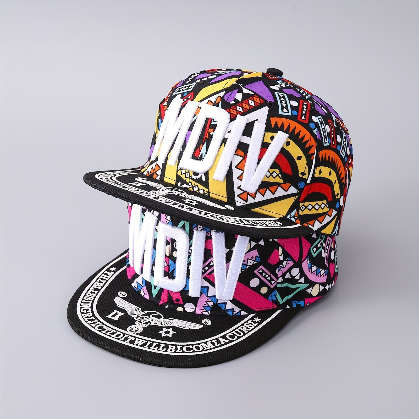 Men's Baseball Cap English Letter Big Brim Hip Hop Hat