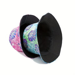 Men's Fisherman Hat Double sided Outdoor Sunshade Beach Basin Hat