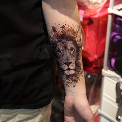 Lion Pattern Waterproof Temporary Tattoo Sticker