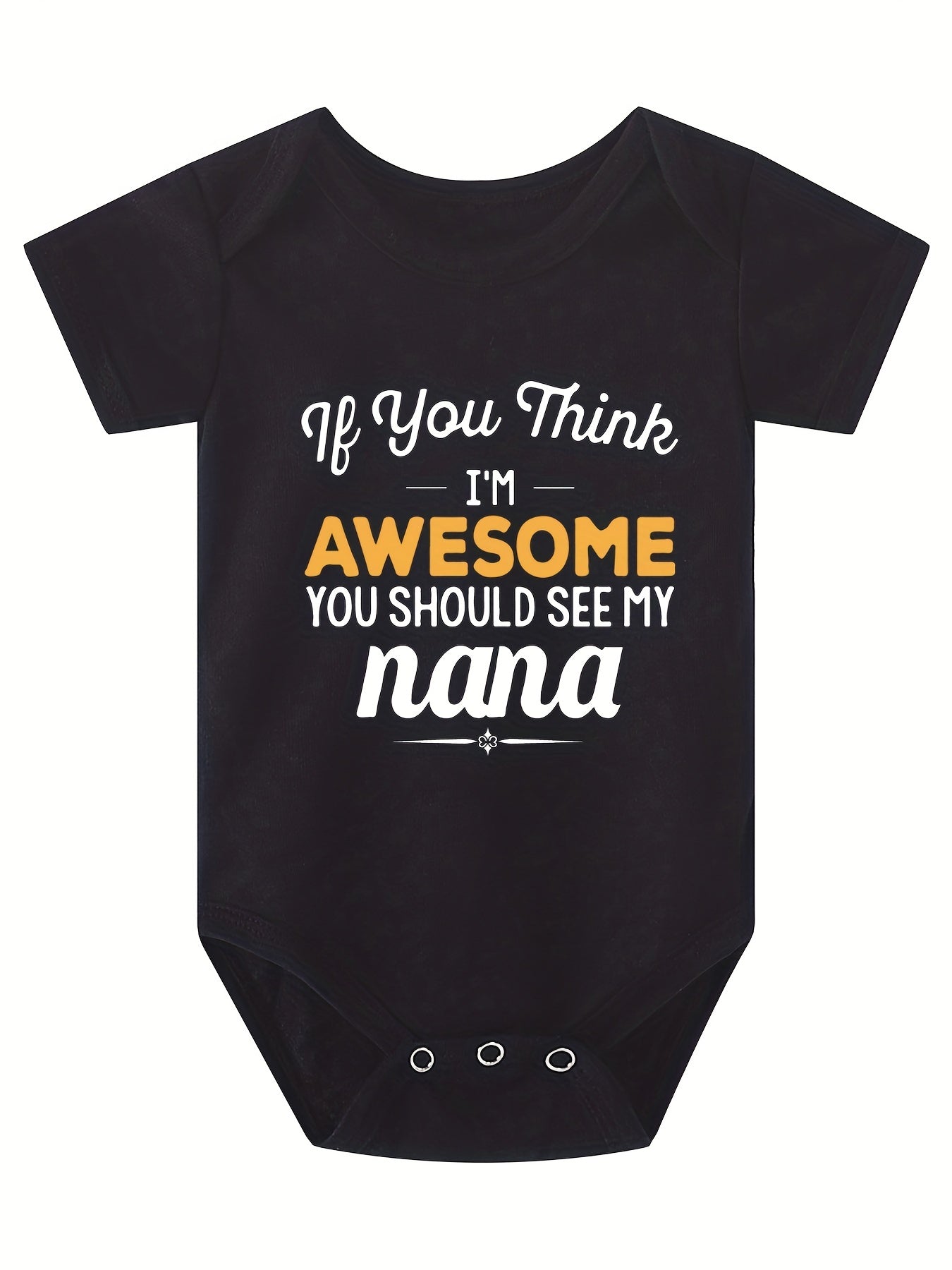 Baby Awesome Nana Short Sleeve Onesie for Summer