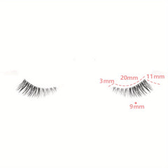 7 Pairs Mixed Length False Eyelashes D Curl Wispy Faux Mink Lashes