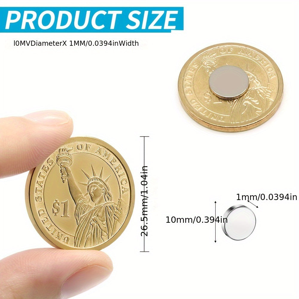 50pcs 10x1mm Refrigerator Magnets Whiteboard Office Fridge Magnets