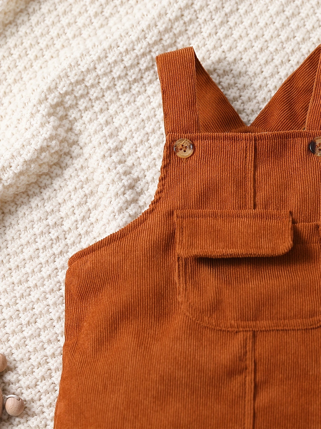 Baby Casual Brown Overalls for Autumn and Winter