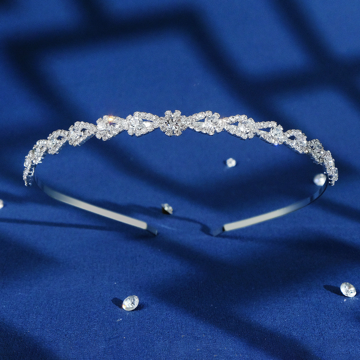 Rhinestone Silvery Hairband Headband Princess Tiara Wedding Birthday Cosplay