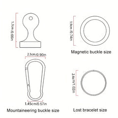 Outdoor Magnetic Buckle for Mountaineering Riding Fishing