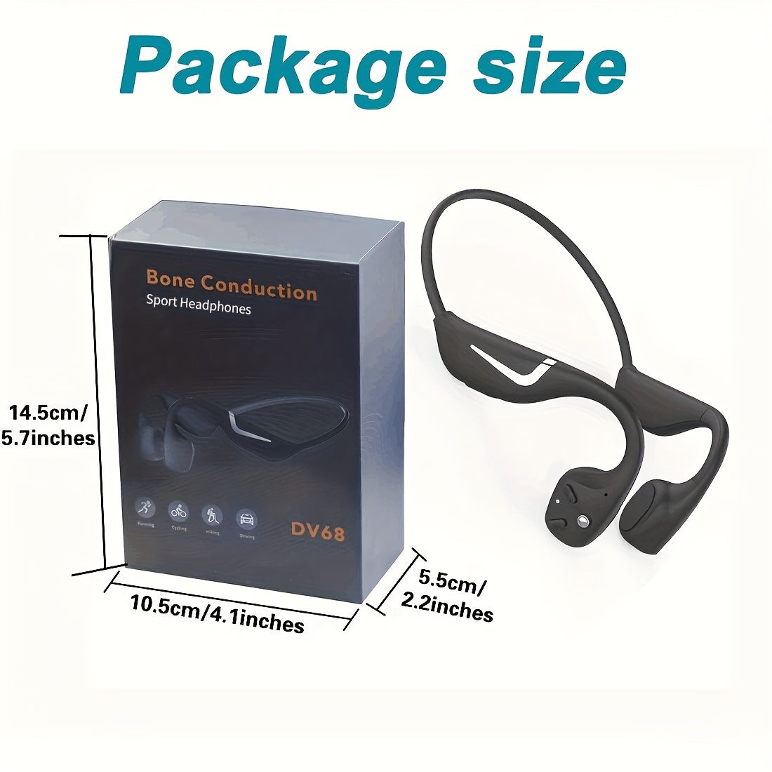 Waterproof Bone Conduction Headphones for Outdoor Sports