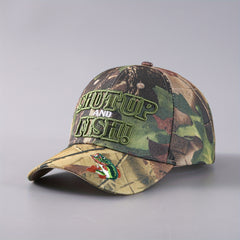Camouflage Skull Embroidery Letter Baseball Cap Men's Duck Tongue Cap