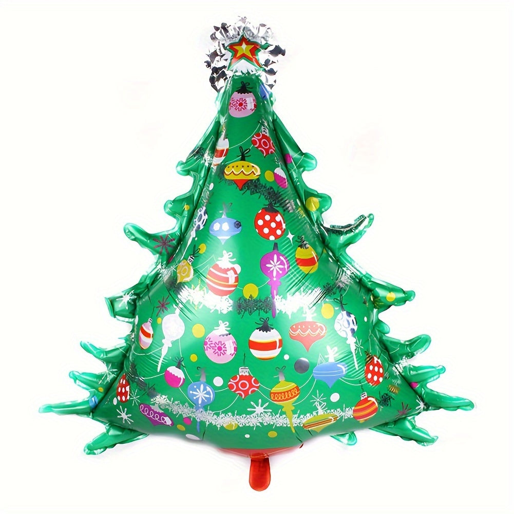 2pcs Christmas Aluminum Foil Balloons - Snowman Santa Claus Xmas Party Decor