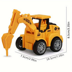 Excavator Roller Toy Inertial Car Bulldozer Farmer Grass Shovel Model Car