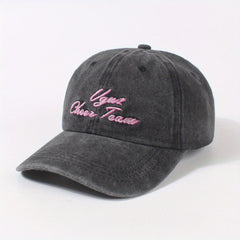 Letter Embroidery Baseball Cap Distressed Casual Dad Hats Lightweight Sun Hats
