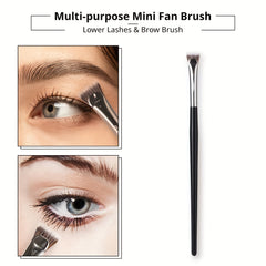 Mascara Fan Brush Lash Wand for Lifted Effects and Lower Lashes Enhancement